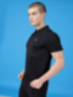 Men Polo Collar T-Shirt — Airobic & Black